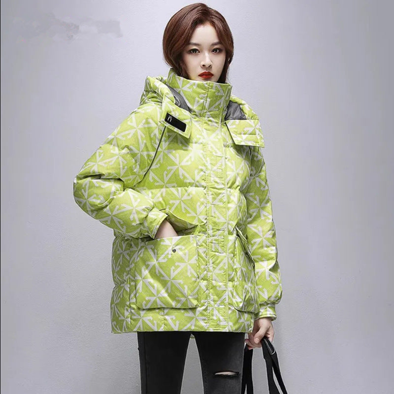 Women's Mid-length Down Cotton-padded Jacket Women's Mid-length Down Cotton-padded Jacket