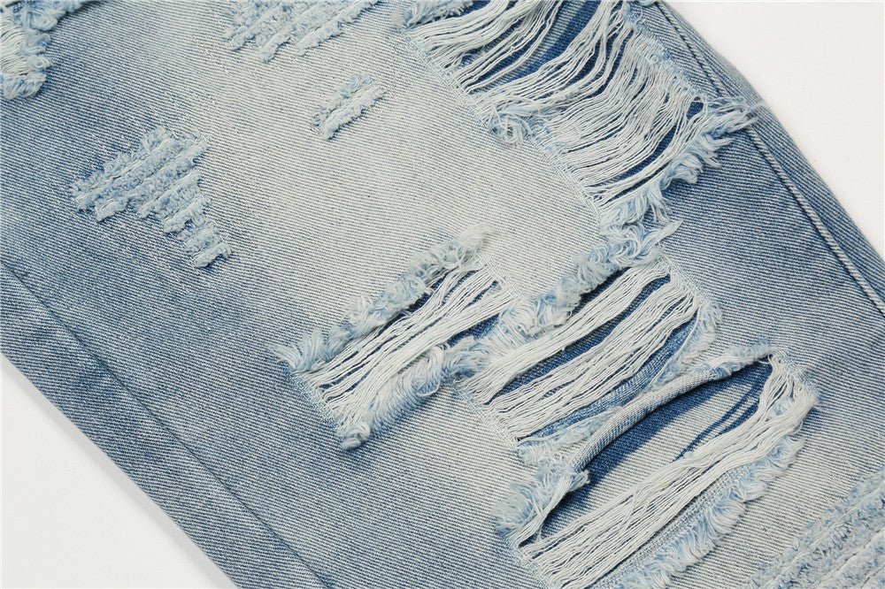 Fashion Flared Washed Jeans Men Fashion Flared Washed Jeans Men