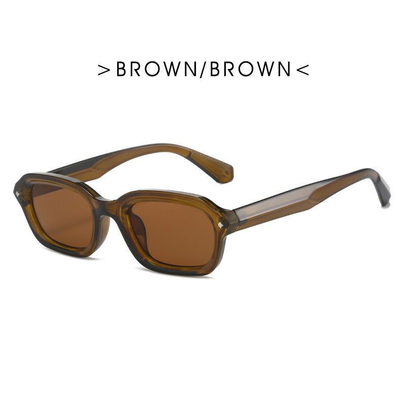 Retro High-grade Narrow Frame Square Sunglasses Women Retro High-grade Narrow Frame Square Sunglasses Women