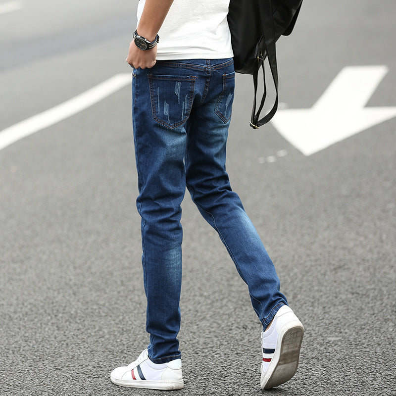 Summer Men's Denim Straight Pants Summer Men's Denim Straight Pants