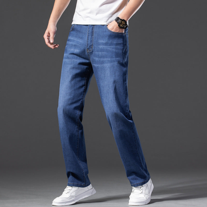 Loose Oversized Jeans For Men With Stretch And Slimming Effect Loose Oversized Jeans For Men With Stretch And Slimming Effect