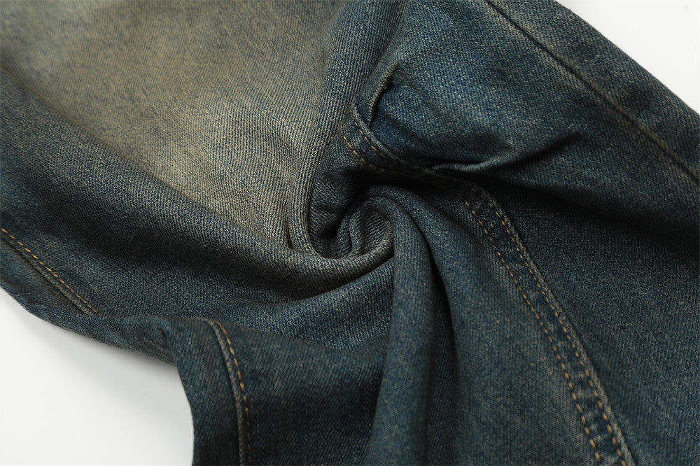 Waste Soil Wind Dirty Worn Jeans Men Waste Soil Wind Dirty Worn Jeans Men