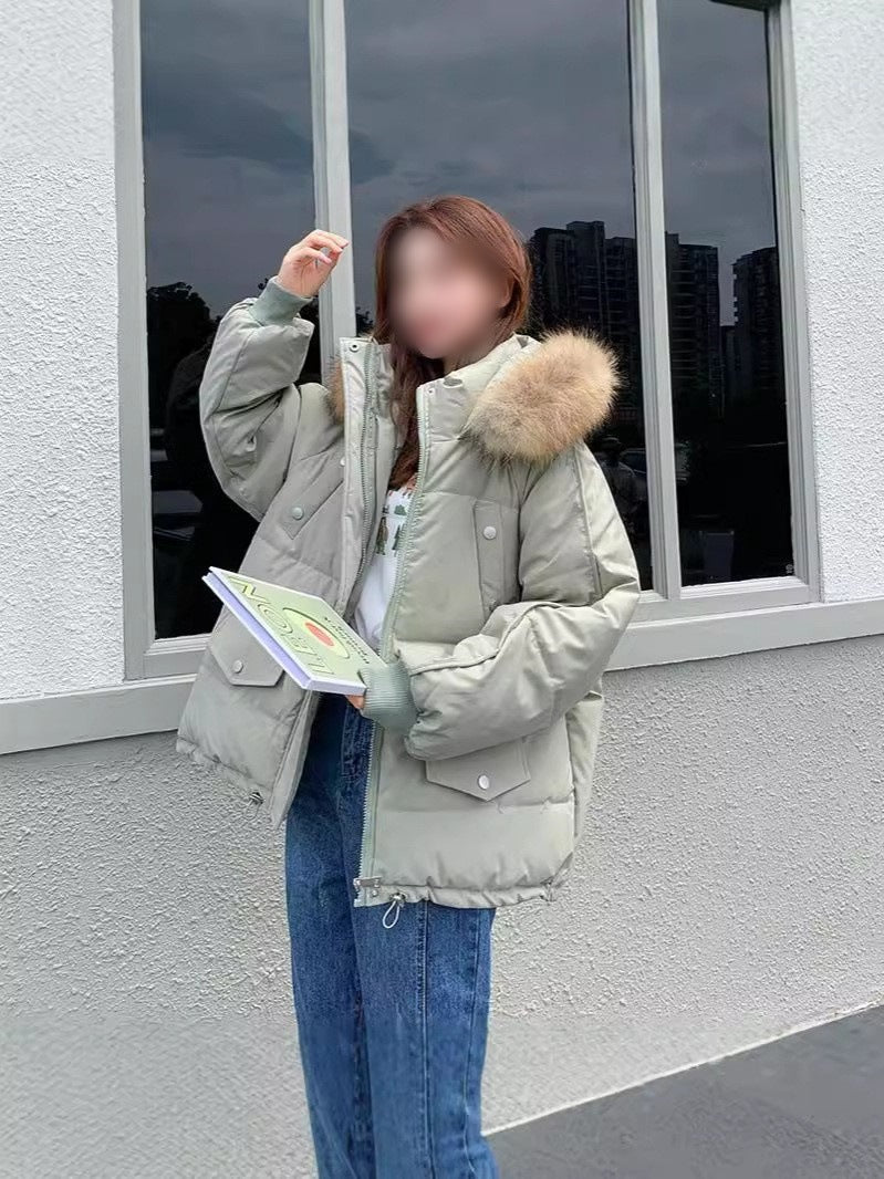 Loose Slimming Parka Coat For Women Loose Slimming Parka Coat For Women