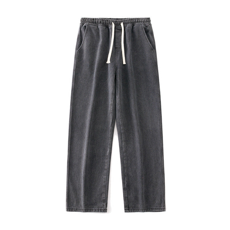 Straight Loose Light Blue Jeans For Men Straight Loose Light Blue Jeans For Men