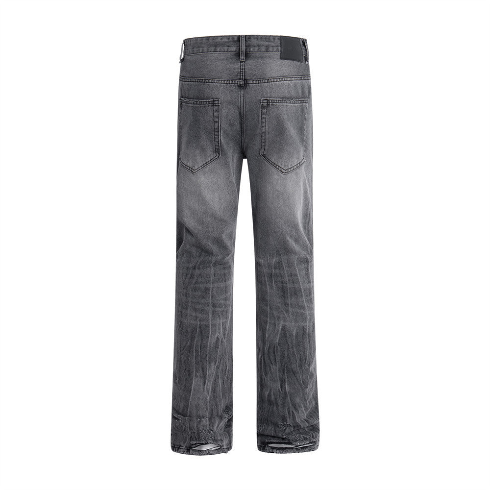 Fashion Personalized Washed Ripped Jeans For Men Fashion Personalized Washed Ripped Jeans For Men