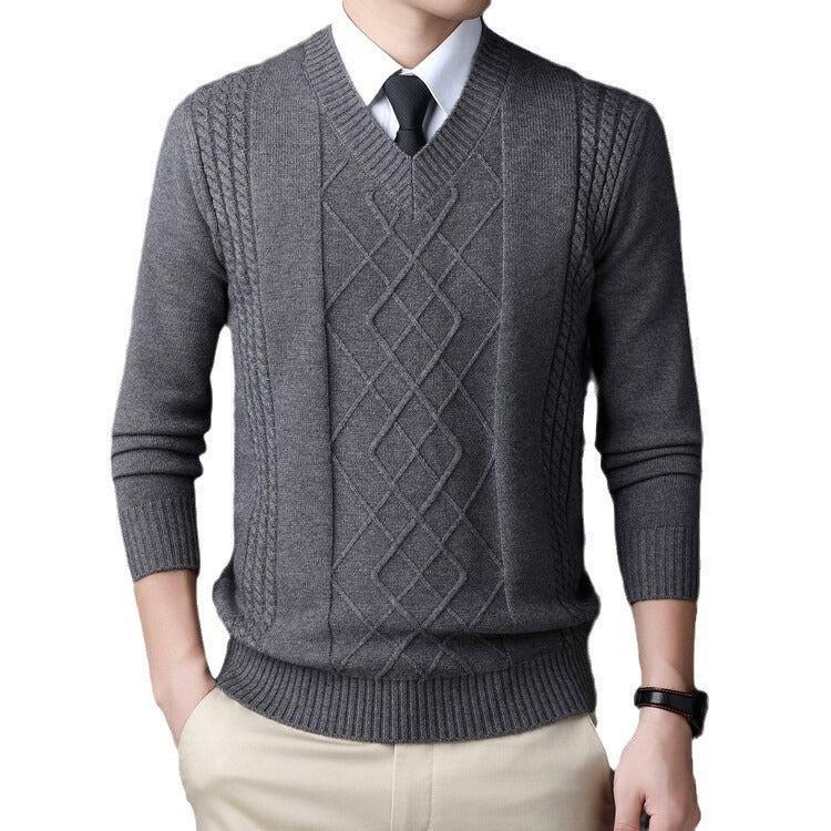 Chicken Collar Pullover Knitting Bottoming Shirt Men's Casual Sweater Chicken Collar Pullover Knitting Bottoming Shirt Men's Casual Sweater