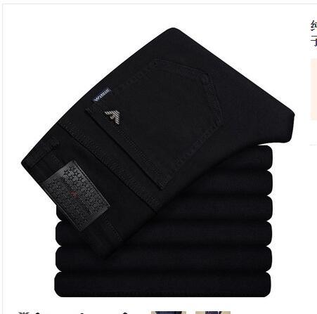 Elastic autumn and winter high grade male jeans business straight tube repair brand jeans men loose size men's wear Elastic autumn and winter high grade male jeans business straight tube repair brand jeans men loose size men's wear