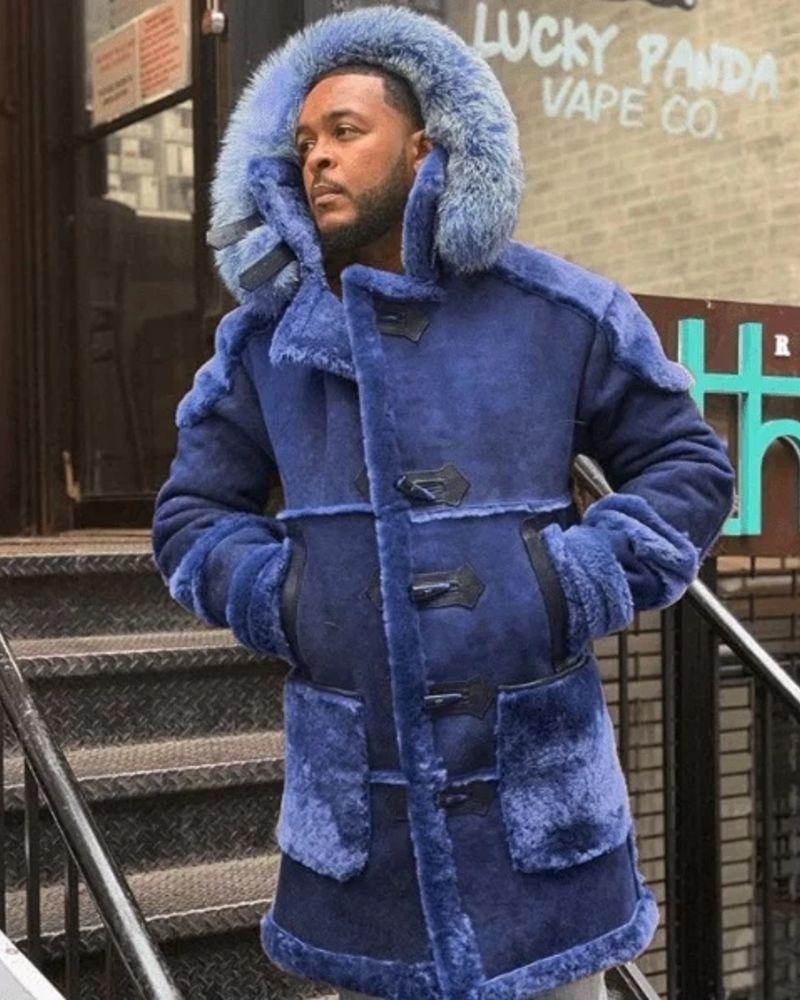 Men's velvet horn button jacket Men's velvet horn button jacket