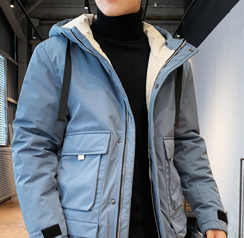 Winter new tooling short hooded cotton coat Winter new tooling short hooded cotton coat