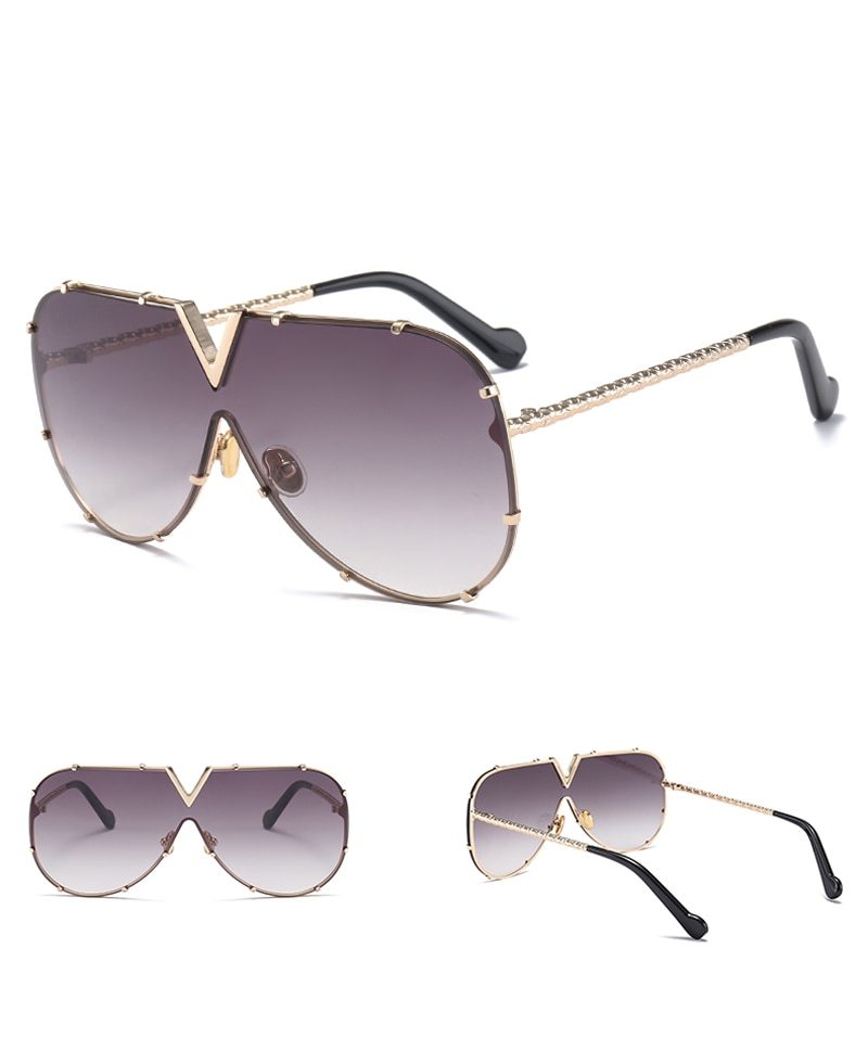 Sunglasses, men, women, men and women, sunglasses, frameless, rivet, personality glasses Sunglasses, men, women, men and women, sunglasses, frameless, rivet, personality glasses