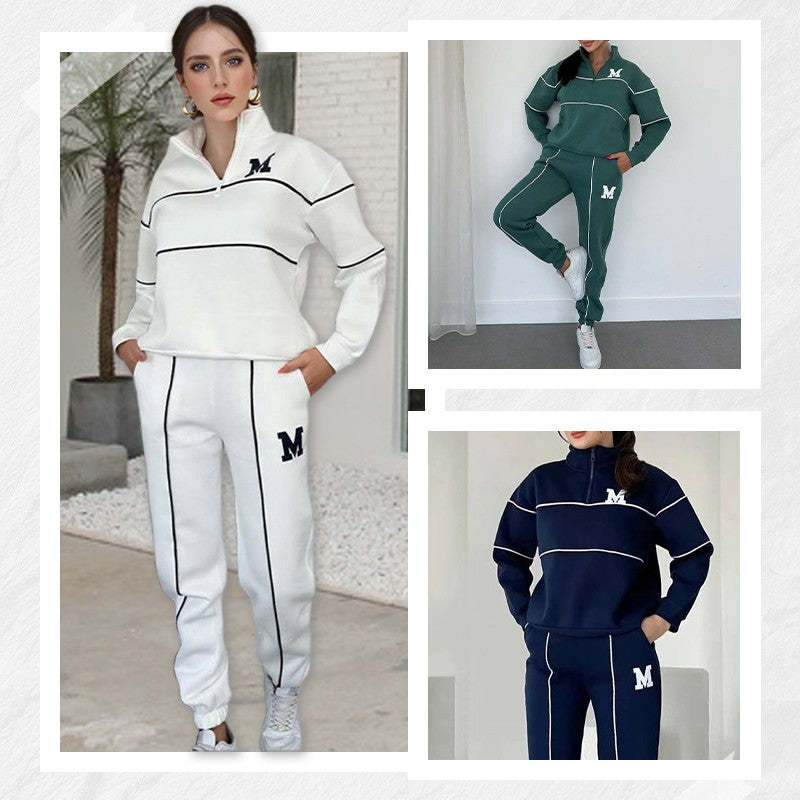 Womens 2 Piece Outfits Lounge Hoodless Pullover Sweatshirt Sweatsuit Sets Sweatshirt Baggy Fashion Sweatpants With Pockets Womens 2 Piece Outfits Lounge Hoodless Pullover Sweatshirt Sweatsuit Sets Sweatshirt Baggy Fashion Sweatpants With Pockets