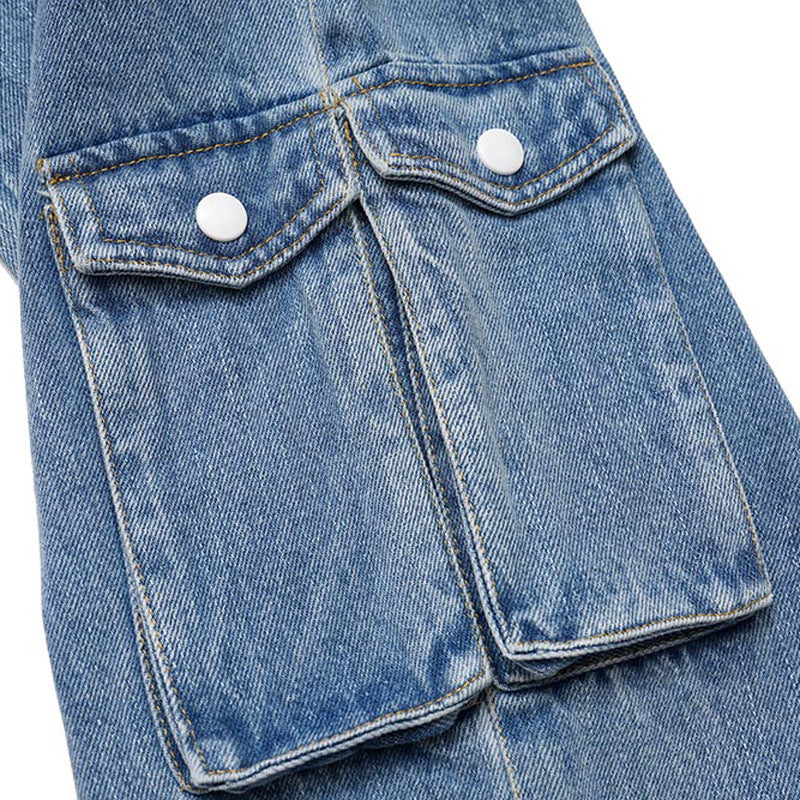 Fashion Personality Multi-pocket Workwear Jeans Men Fashion Personality Multi-pocket Workwear Jeans Men