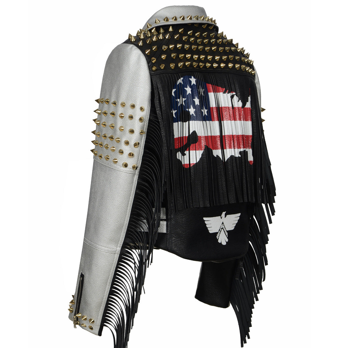 Women's rock graffiti leather Women's rock graffiti leather