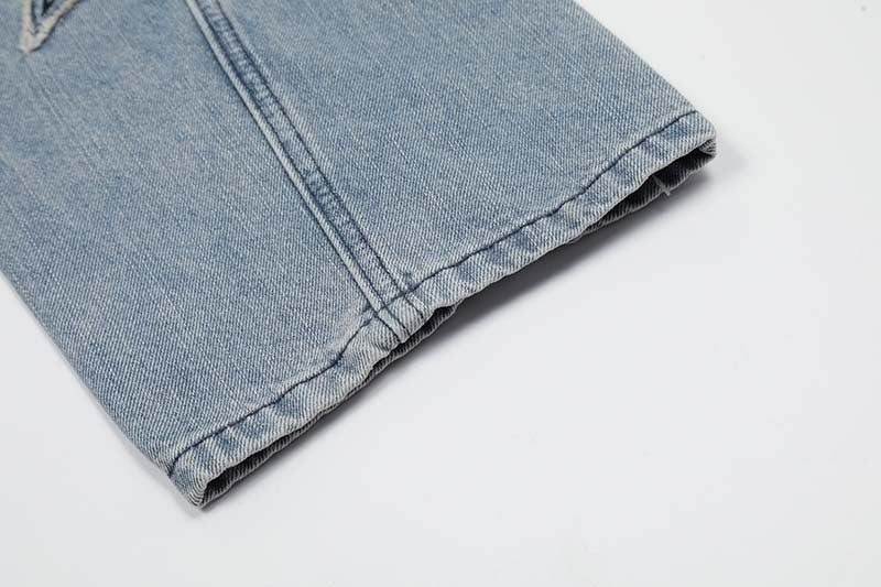 Street Trend Patch Pentagram Cat Whisker Embroidered Jeans Men Street Trend Patch Pentagram Cat Whisker Embroidered Jeans Men
