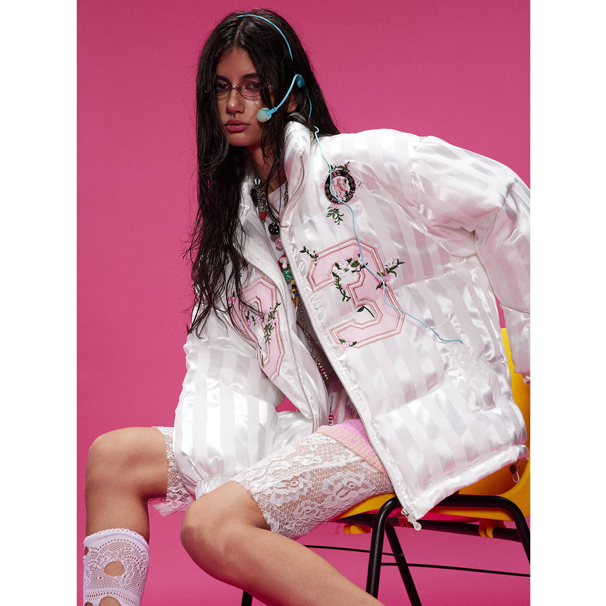 Warm Bread Embroidered Sports Cotton-padded Jacket Warm Bread Embroidered Sports Cotton-padded Jacket