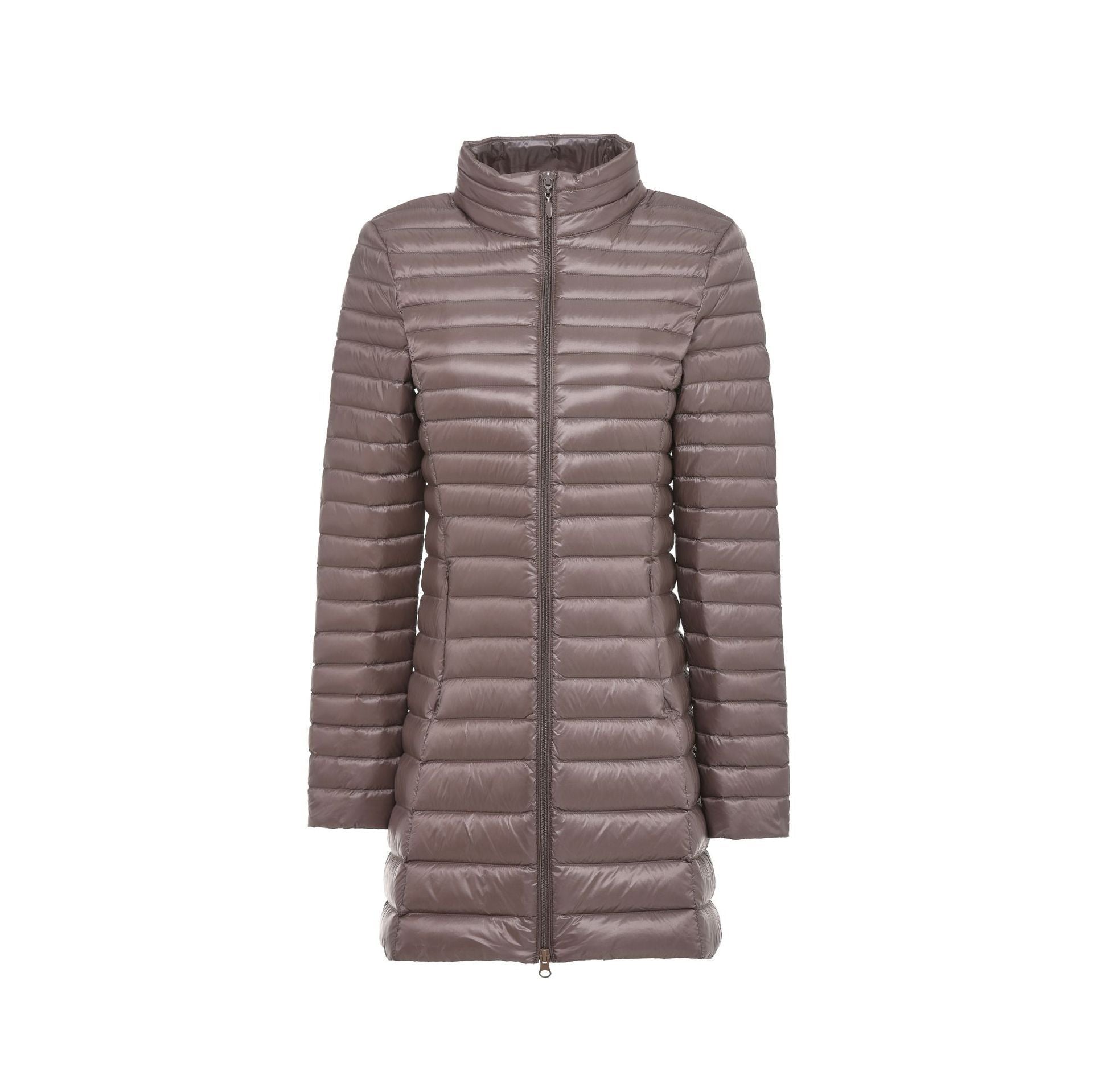 Autumn And Winter New Down Jacket Women's Lightweight Stand Collar Mid-length Slim Fit Slimming Plus Size Coat Autumn And Winter New Down Jacket Women's Lightweight Stand Collar Mid-length Slim Fit Slimming Plus Size Coat