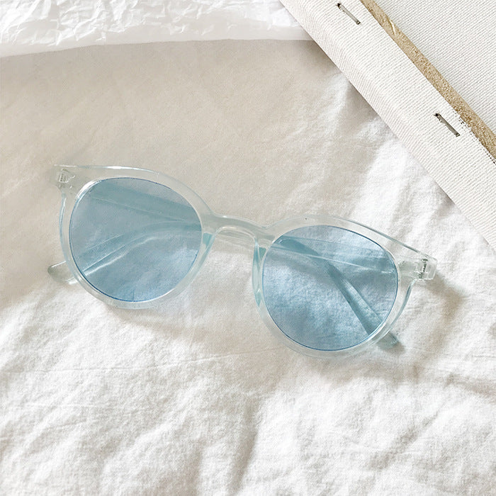 Men and women sunglasses round frame mirror Men and women sunglasses round frame mirror