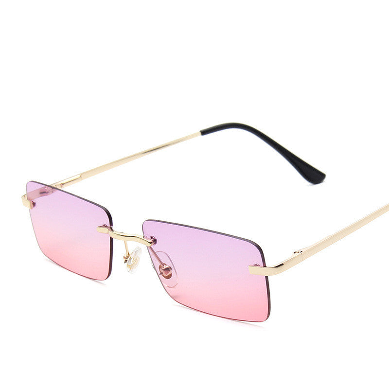 Rimless sunglasses women square Rimless sunglasses women square