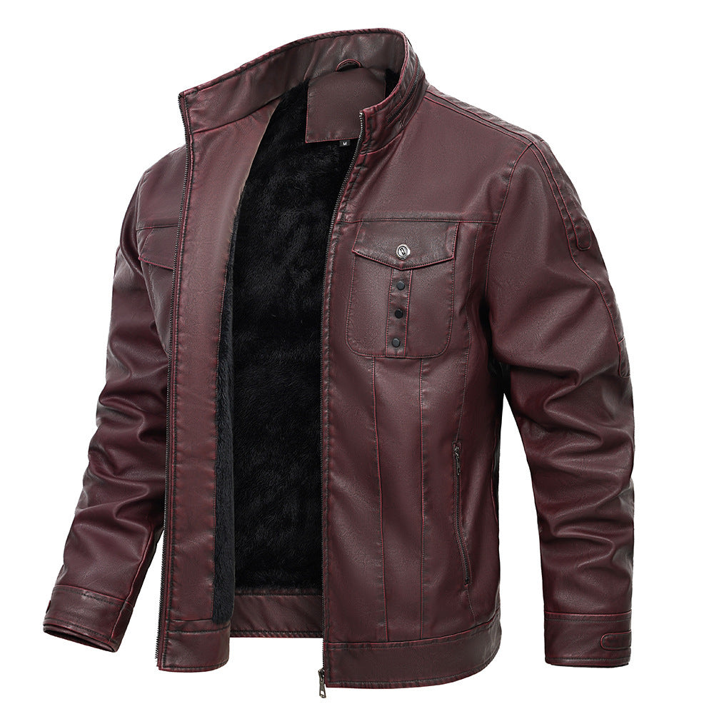 PU Leather Jacket Spring And Autumn Men's Jacket PU Leather Jacket Spring And Autumn Men's Jacket