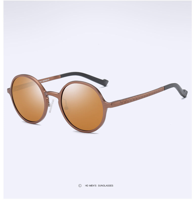 Aluminum Magnesium Sunglasses Full Frame Men And Women Round Frame Aluminum Magnesium Sunglasses Full Frame Men And Women Round Frame