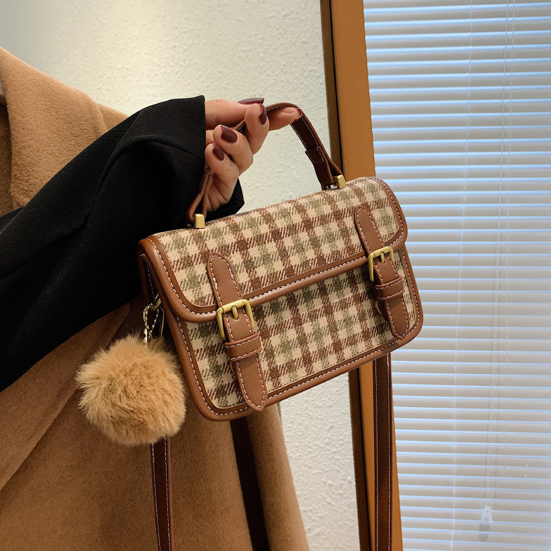 Popular Handbag Women's Trendy Plaid Popular Handbag Women's Trendy Plaid