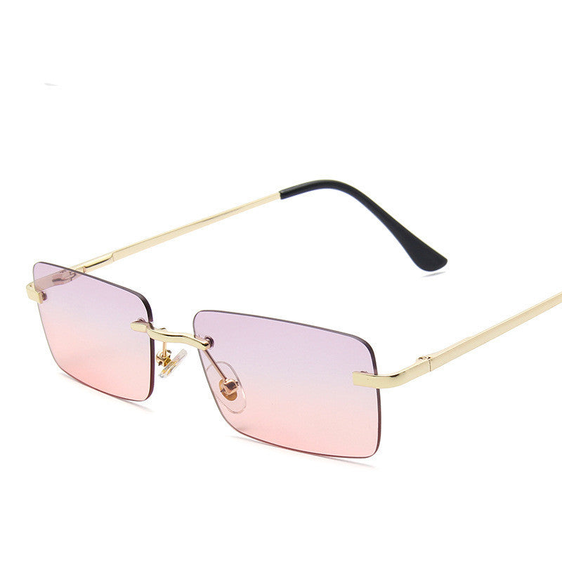 Rimless sunglasses women square Rimless sunglasses women square