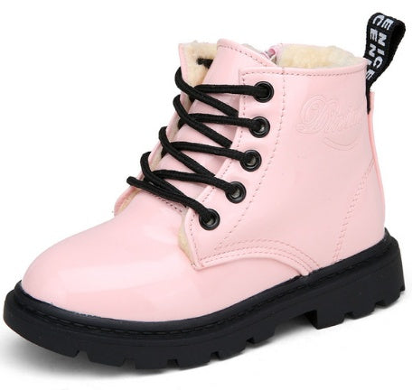Winter Children Shoes PU Leather Waterproof Martin Boots Kids Snow Boots Winter Children Shoes PU Leather Waterproof Martin Boots Kids Snow Boots
