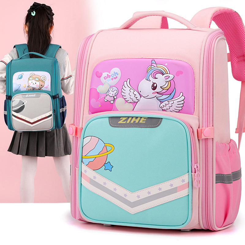 Cartoon Backpack For Reducing Burden And Protecting The Spine Cartoon Backpack For Reducing Burden And Protecting The Spine