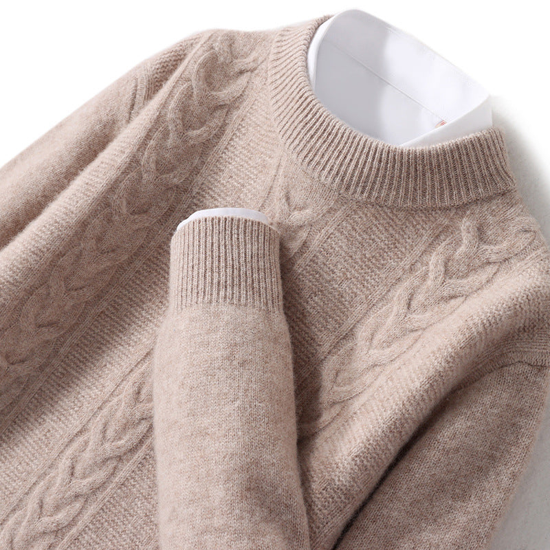 Autumn And Winter New Men's Pure Wool Half Turtleneck Thickened Sweater Autumn And Winter New Men's Pure Wool Half Turtleneck Thickened Sweater