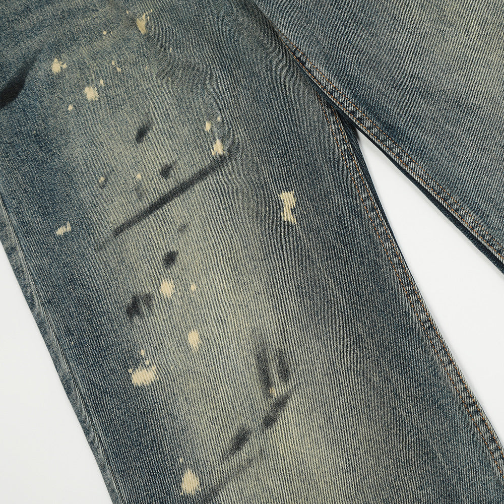 Tie-dyed Splash-ink Straight Jeans Men's High Street Tie-dyed Splash-ink Straight Jeans Men's High Street