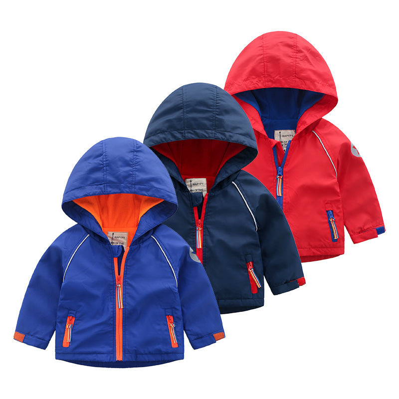 Boys' Hooded  Autumn  Clothing Children's Fleece Jacket Boys' Hooded  Autumn  Clothing Children's Fleece Jacket