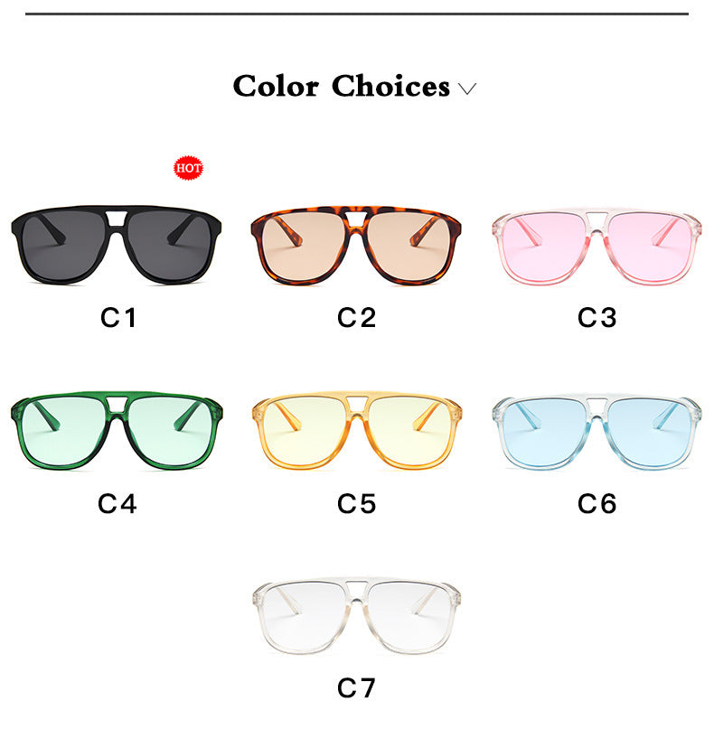 New Double Beam Big Frame Sunglasses For Men New Double Beam Big Frame Sunglasses For Men