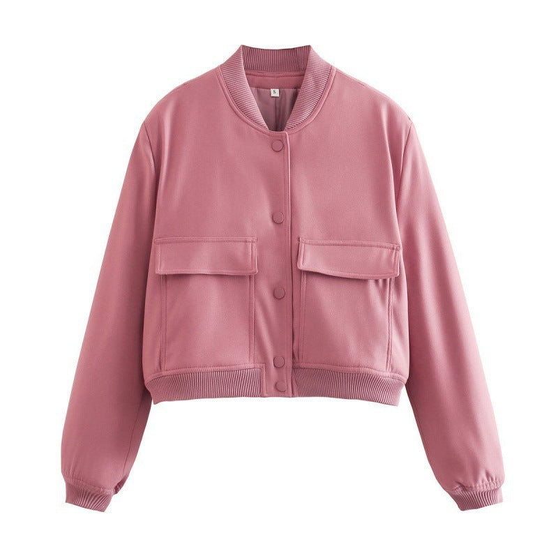 Fashion Jacket Stand Collar Coat For Women Fashion Jacket Stand Collar Coat For Women