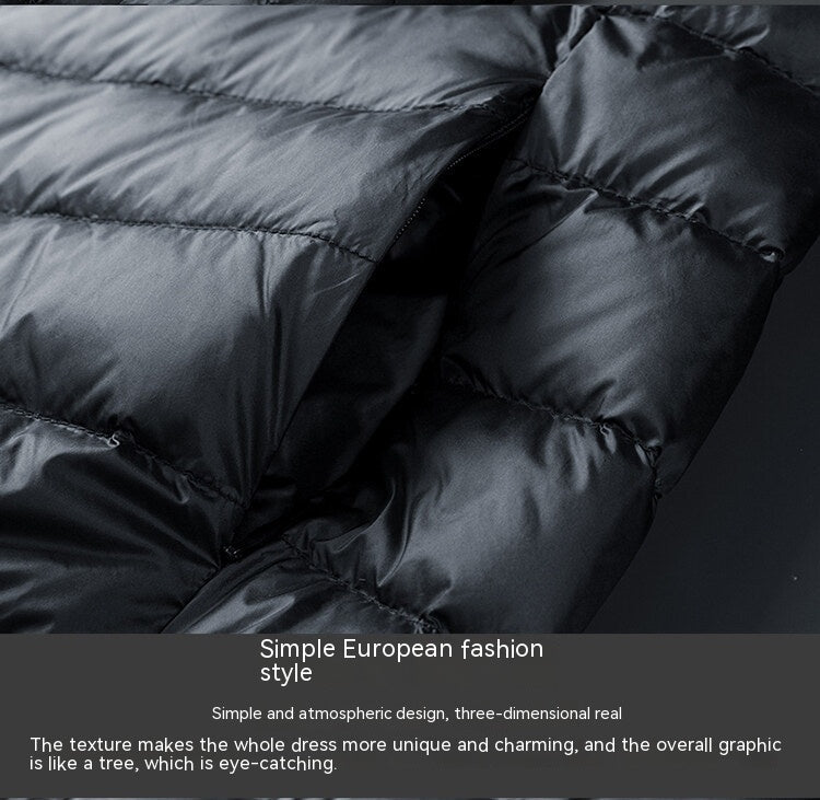 Autumn And Winter Men's Stand Collar Lightweight Down Jacket Autumn And Winter Men's Stand Collar Lightweight Down Jacket