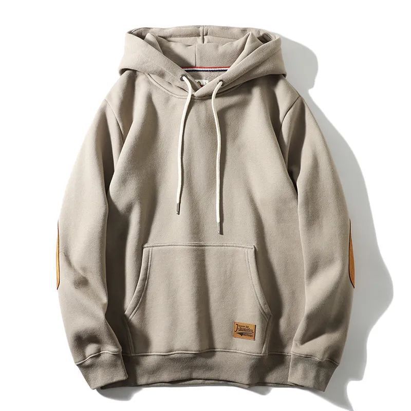 Thick Warm Affixed Cloth Embroidered Hoodie Coat Thick Warm Affixed Cloth Embroidered Hoodie Coat