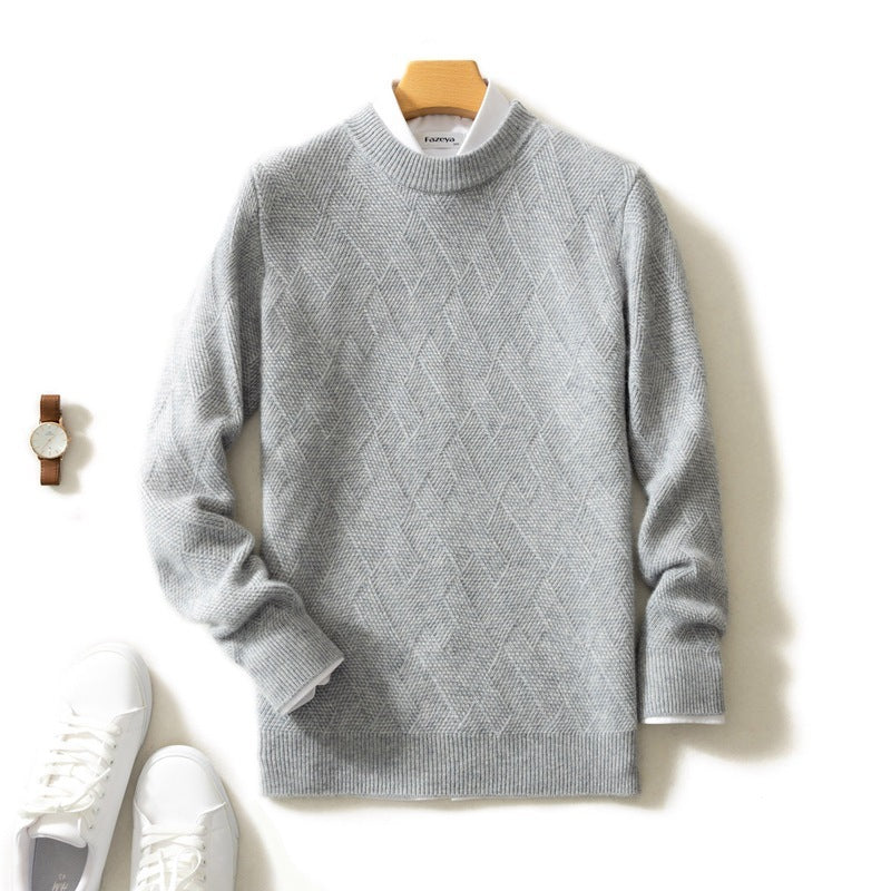 Thick Round Neck Men's Cashmere Sweater Thick Round Neck Men's Cashmere Sweater