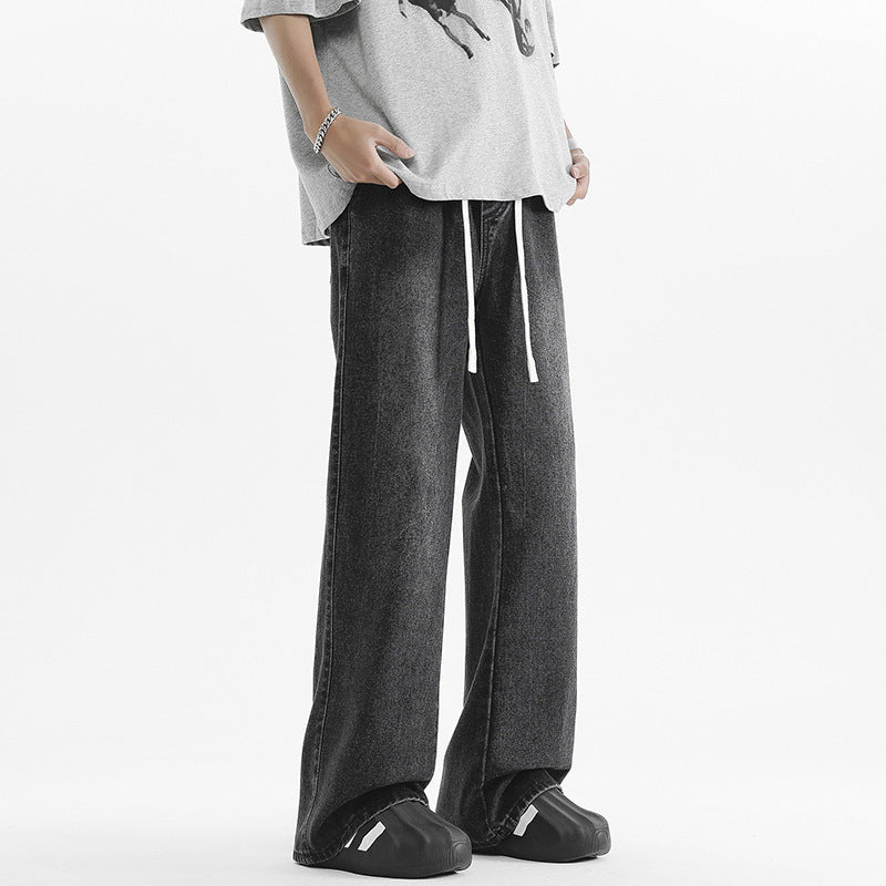 Fashionable American-style Washed Skinny Jeans For Men Fashionable American-style Washed Skinny Jeans For Men