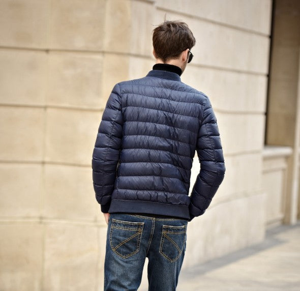Men's Stand Collar Jacket Down Oversize Slim Fit Men's Stand Collar Jacket Down Oversize Slim Fit