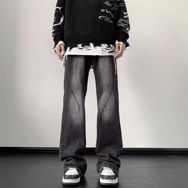 American Retro Dark Blue Jeans For Men American Retro Dark Blue Jeans For Men