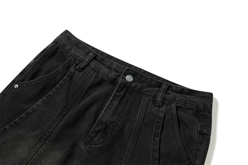 Fashion Rock Stitching Straight Jeans Men Fashion Rock Stitching Straight Jeans Men