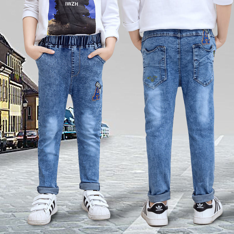 Boys Jeans Autumn And Winter New One-piece Velvet Boys Jeans Autumn And Winter New One-piece Velvet