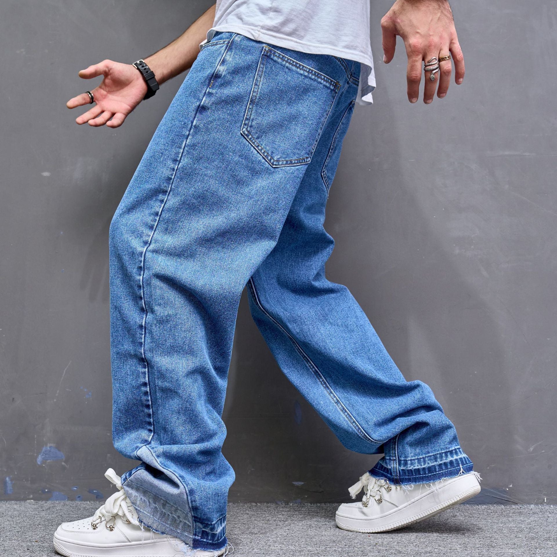 Vintage Casual Jeans Men American Style Trend Vintage Casual Jeans Men American Style Trend