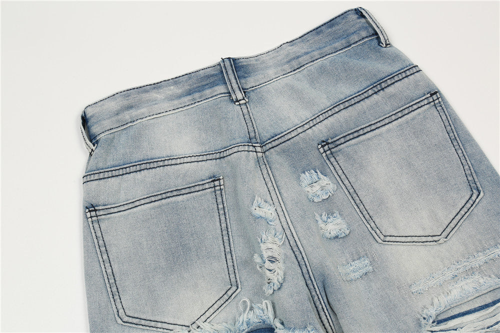 Fashion Flared Washed Jeans Men Fashion Flared Washed Jeans Men