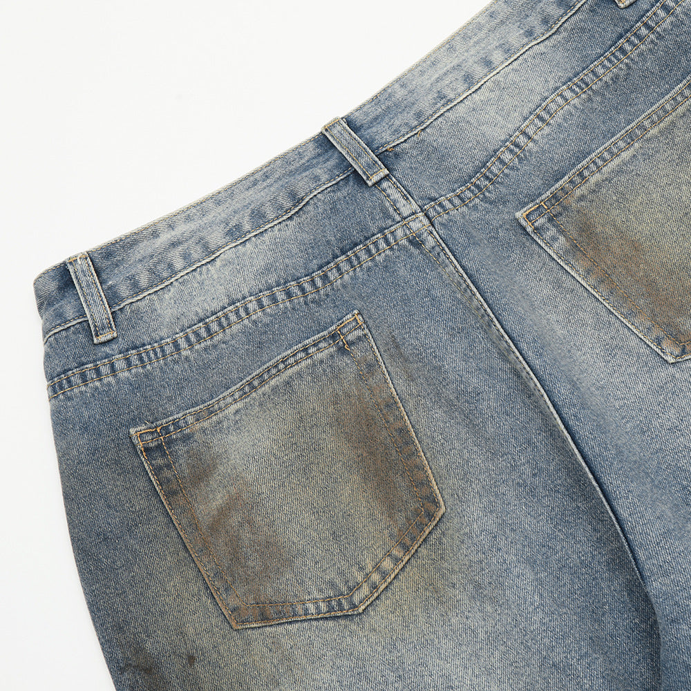 Fashion Dirty Make Old Ripped Jeans For Men Fashion Dirty Make Old Ripped Jeans For Men