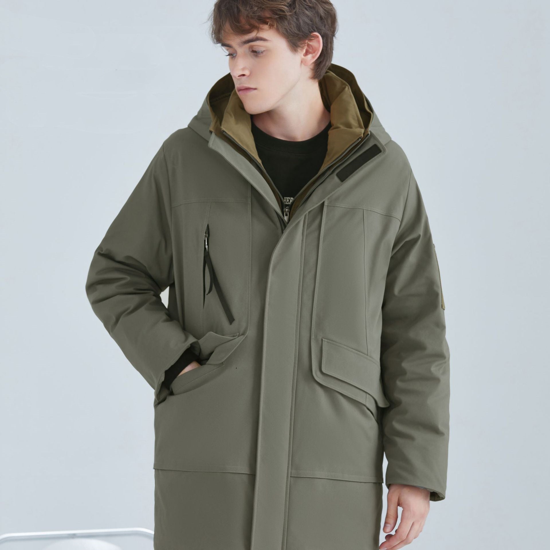 Warm And Comfortable White Duck Down Men's Down Jacket Warm And Comfortable White Duck Down Men's Down Jacket