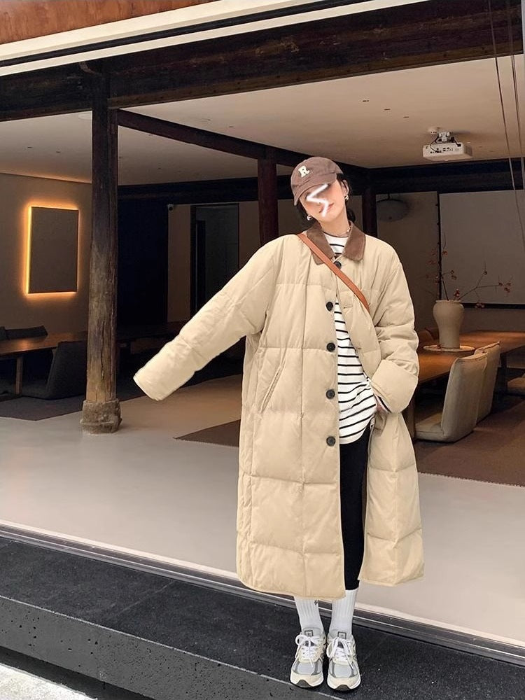 Loose Thick Design Sense New Down Cotton Jacket Women's Mid-length Loose Thick Design Sense New Down Cotton Jacket Women's Mid-length