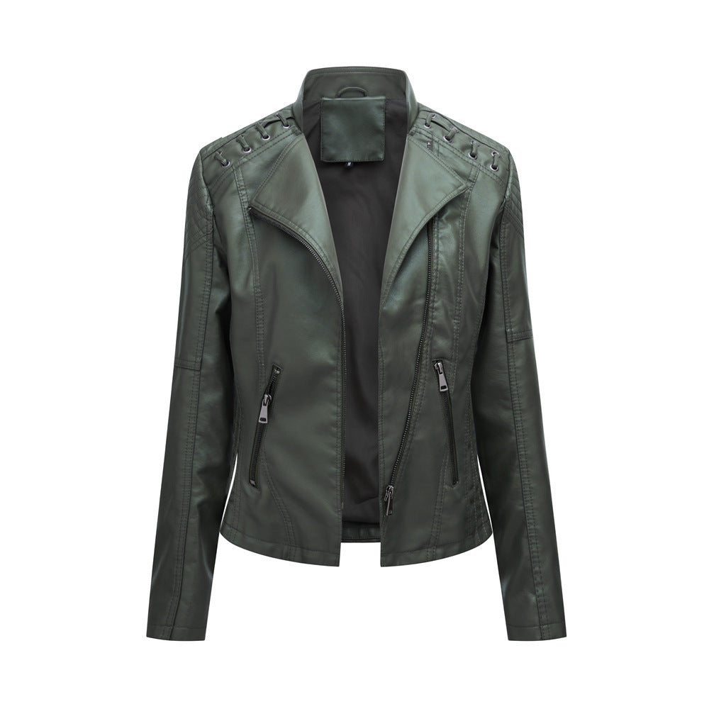 Women's Leather Jackets Women's Short Jackets Slim Thin Leather Jackets Ladies Motorcycle Suits Women's Leather Jackets Women's Short Jackets Slim Thin Leather Jackets Ladies Motorcycle Suits