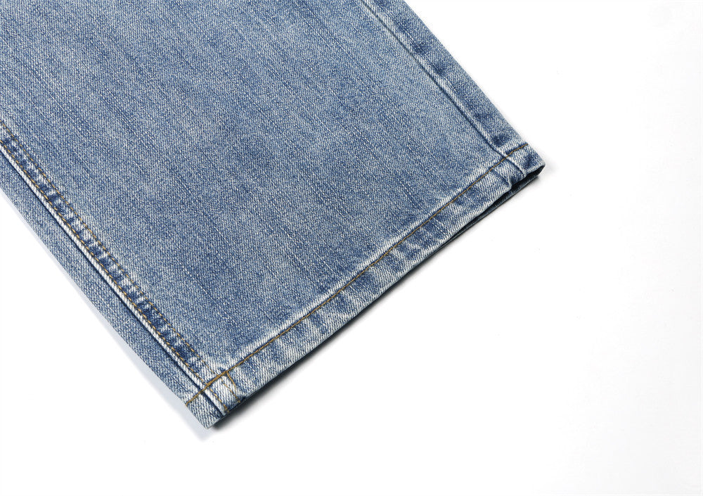 Fashion Washing Gradient Wide-leg Jeans Men Fashion Washing Gradient Wide-leg Jeans Men