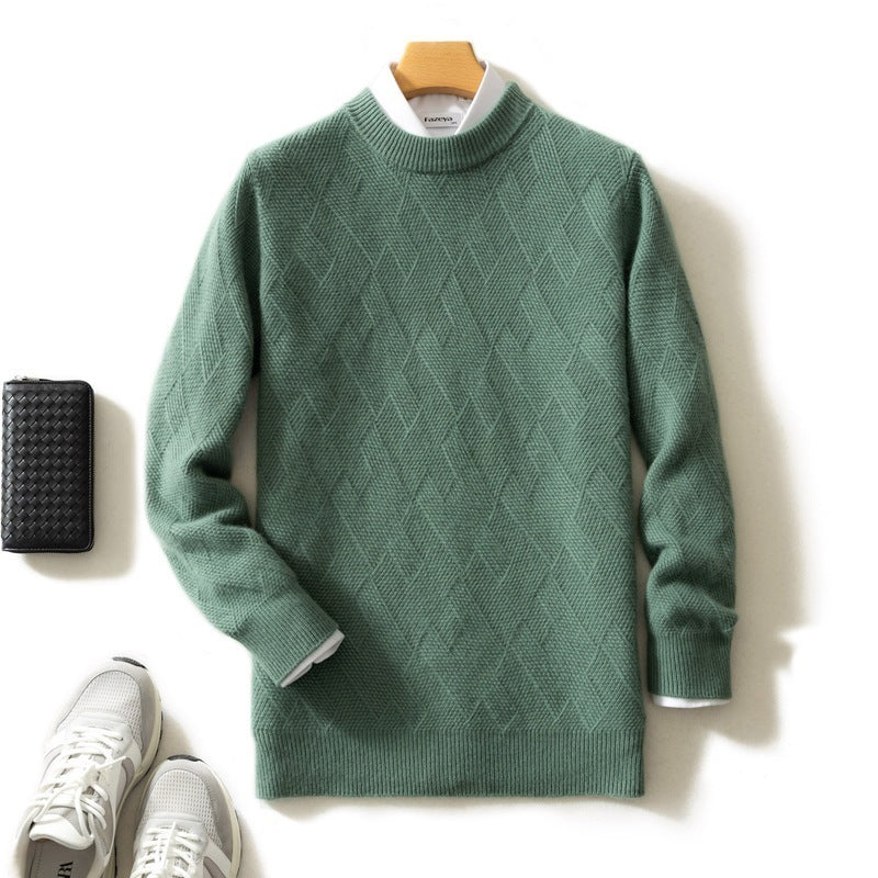 Thick Round Neck Men's Cashmere Sweater Thick Round Neck Men's Cashmere Sweater