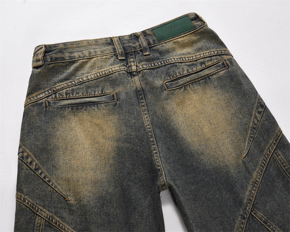 Fashion Personality Wide Leg Jeans Men Fashion Personality Wide Leg Jeans Men